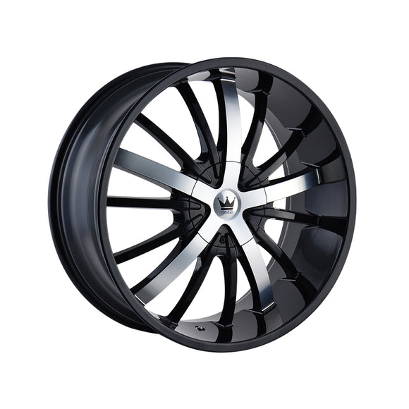 1 X MAZZI ESSENCE 22X9.5 5-127/5-139.7 87 Hub 18 Offset Black Wheel Rim
