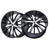 1 X MAZZI ESSENCE 22X9.5 5-127/5-139.7 87 Hub 18 Offset Black Wheel Rim