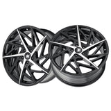 1 X MAZZI FREESTYLE 20X8.5 5-120 74.1 Hub 35 Offset Black Wheel Rim