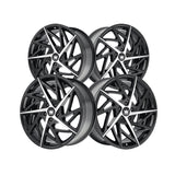 1 X MAZZI FREESTYLE 20X8.5 5-120 74.1 Hub 35 Offset Black Wheel Rim
