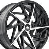 1 X MAZZI FREESTYLE 20X8.5 5-120 74.1 Hub 35 Offset Black Wheel Rim