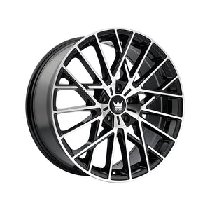 1 X MAZZI JINX 20X8.5 5-120 72.56 Hub 38 Offset Black Wheel Rim