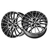 1 X MAZZI JINX 20X8.5 5-120 72.56 Hub 38 Offset Black Wheel Rim