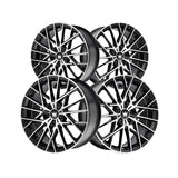 1 X MAZZI JINX 20X8.5 5-120 72.56 Hub 38 Offset Black Wheel Rim
