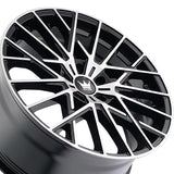 1 X MAZZI JINX 20X8.5 5-120 72.56 Hub 38 Offset Black Wheel Rim