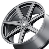 1 X MAZZI LAGUNA 22X8.5 5-112/5-120 74.1 Hub 38 Offset Black Wheel Rim
