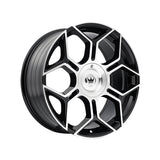 1 X MAZZI LIBRA 20X8.5 5-112/5-120 74.1 Hub 35 Offset Black Wheel Rim