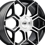 1 X MAZZI LIBRA 20X8.5 5-112/5-120 74.1 Hub 35 Offset Black Wheel Rim