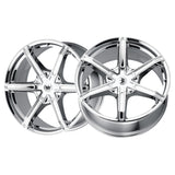 1 X MAZZI STILTS 24X9.5 5-115/5-120 74.1 Hub 18 Offset Chrome Wheel Rim