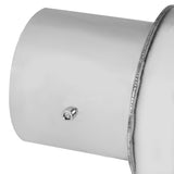 Coolstuffguru 4" Round Tip 2.5" Inlet Stainless Steel Spiral Flow Exhaust Muffler w/ Silencer