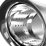 Coolstuffguru 2.5" Inlet / 3.5" Outlet Chrome Stainless Steel Adjustable Exhaust Muffler Tip