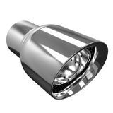 Coolstuffguru 2.5" Inlet / 3.5" Outlet Chrome Stainless Steel Adjustable Exhaust Muffler Tip