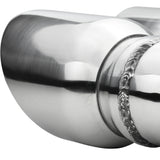 Coolstuffguru 2.5" Inlet / 3.5" Outlet Chrome Stainless Steel Dual Round Exhaust Muffler Tip