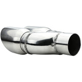 Coolstuffguru 2.5" Inlet / 3.5" Outlet Chrome Stainless Steel Dual Round Exhaust Muffler Tip