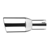 Coolstuffguru 3.75" Slant Tip 2.5" Inlet Chrome Stainless Steel Dual Racing Exhaust Muffler