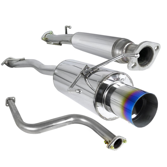 Coolstuffguru Compatible with Honda Accord Exhaust Catback System Titanium Burnt Tip