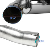 Coolstuffguru Compatible with Camaro 3.6L V6 Stainless Steel Dual Catback Exhaust Muffler w/ Burnt Tip