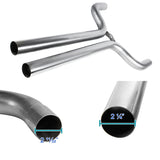 Coolstuffguru Compatible with Camaro 3.6L V6 Stainless Steel Dual Catback Exhaust Muffler w/ Burnt Tip