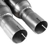 Coolstuffguru Compatible with Camaro 3.6L V6 Stainless Steel Dual Catback Exhaust Muffler w/ Burnt Tip