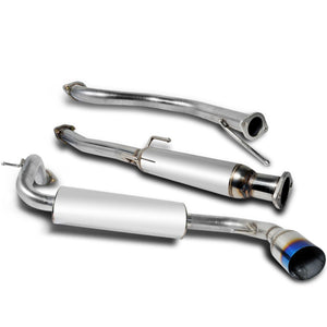 Coolstuffguru Compatible with Honda Civic 3 Door Dx Si Hatchback Catback Exhaust System Burnt Tip Stainless