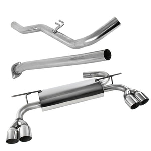 Coolstuffguru Compatible with Hyundai Genesis Coupe 2.0T Stainless Steel Quad Tip Catback Exhaust Muffler