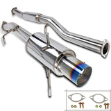 Coolstuffguru Compatible with Subaur Impreza WRX STI 4.5" Stainless Steel Catback Exhaust Titanium Tip