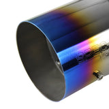 Coolstuffguru Compatible with Subaru WRX STI Sedan Chrome Stainless Steel Catback Exhaust Dual Burnt Tip Muffler