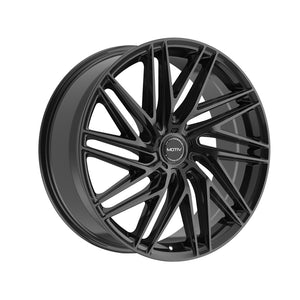 1 X Motiv 429B 22X9 5X108/5X4.50 73.1 Hub +40 Offset Black Wheel Rim