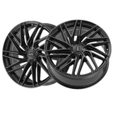 1 X Motiv 429B 17X7.5 5X100/5X4.50 73 Hub +40 Offset Black Wheel Rim