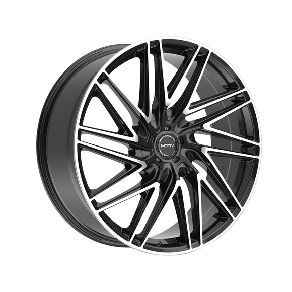 1 X Motiv 429MB 22X9 6X135/6X5.50 106.2 Hub +25 Offset Black Wheel Rim