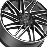 1 X Motiv 429MB 22X9 6X135/6X5.50 106.2 Hub +25 Offset Black Wheel Rim