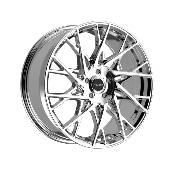 1 X Motiv 430C 17X7.5 5X112/5X4.50 73.1 Hub +40 Offset Chrome Wheel Rim