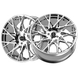 1 X Motiv 430C 18X8 5X108/5X4.50 73.1 Hub +40 Offset Chrome Wheel Rim