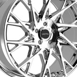 1 X Motiv 430C 18X8 5X108/5X4.50 73.1 Hub +40 Offset Chrome Wheel Rim