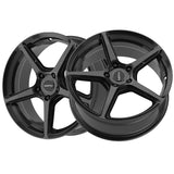 1 X Motiv 433B 16X7.5 5X108 73.1 Hub +40 Offset Black Wheel Rim