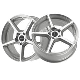 1 X Motiv 433MS 16X7.5 5X120 74.1 Hub +40 Offset Silver Wheel Rim