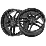 1 X Motiv 434B 19X8.5 5X112/5X4.50 73.1 Hub +40 Offset Black Wheel Rim