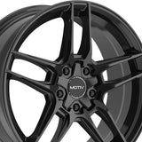 1 X Motiv 434B 19X8.5 5X112/5X4.50 73.1 Hub +40 Offset Black Wheel Rim