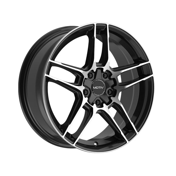 1 X Motiv 434MB 17X7.5 5X100/5X4.50 73.1 Hub +40 Offset Black Wheel Rim