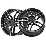 1 X Motiv 434MB 17X7.5 5X100/5X4.50 73.1 Hub +40 Offset Black Wheel Rim