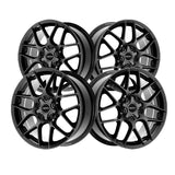 1 X Motiv 435G 18X8 5X112/5X4.50 73.1 Hub +42 Offset Grey Wheel Rim