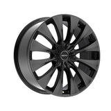 1 X Motiv 436B 20X8.5 5X108 73.1 Hub 40 Offset Black Wheel Rim