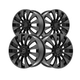 1 X Motiv 436B 16X7.5 5X108/5X4.50 73.1 Hub +38 Offset Black Wheel Rim