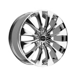 1 X Motiv 436C 20X8.5 5X115 / 5X120 74.1 Hub +40 Offset Chrome Wheel Rim