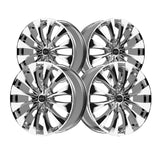 1 X Motiv 436C 18X7.5 5X108/5X4.50 73.1 Hub +42 Offset Chrome Wheel Rim