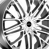 1 X Motiv 437C 22X9 5X108/5X4.50 73.1 Hub +40 Offset Chrome Wheel Rim