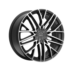 1 X Motiv 437MB 22X9 5X112/5X4.50 73.1 Hub +40 Offset Black Wheel Rim