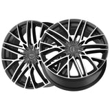 1 X Motiv 437MB 22X9 5X112/5X4.50 73.1 Hub +40 Offset Black Wheel Rim