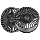 1 X Motiv 438B 22X9 5X115/5X120 74.1 Hub +15 Offset Black Wheel Rim