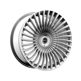 1 X Motiv 438C 22X9 6X135/6X5.50 106.2 Hub +25 Offset Chrome Wheel Rim